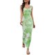 thumbnail image 1 of TRKIYQC Vestido largo de playa con temperamento para mujer, falda delgada elástica sin mangas con cuello en U de colores mezclados de estilo informal de verano para mujer TRKIYQC Moda，ocio, 1 of 6