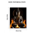 thumbnail image 3 of Buddha Statue Art - Zen Meditation Home Decor,12 x inch, 3 of 5