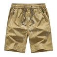 thumbnail image 2 of Munlar Mens Shorts,Fashion Men's Pocket Zipper Buttons Print Leisure Time Tooling Short Pants, 2 of 3