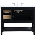 thumbnail image 6 of Elegant Decor Metropolis 42" Single Marble Top Bathroom Vanity in Black, 6 of 14