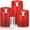 Red Flameless Candle - 3Pack, variant on 2 Pack Outdoor Plastic flameless Candles with Remote Control and Timer, LED Flickering Battery Operated Electric Pillar Candles (D3 xH5.5) for Camping, Weddings, Home Decoration