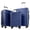 Blue, variant on MCQ Hardshell Carry-On Luggage Set, Double Spinner Suitcase with TSA Lock, White, 3-Piece (20/24/28 Inch)