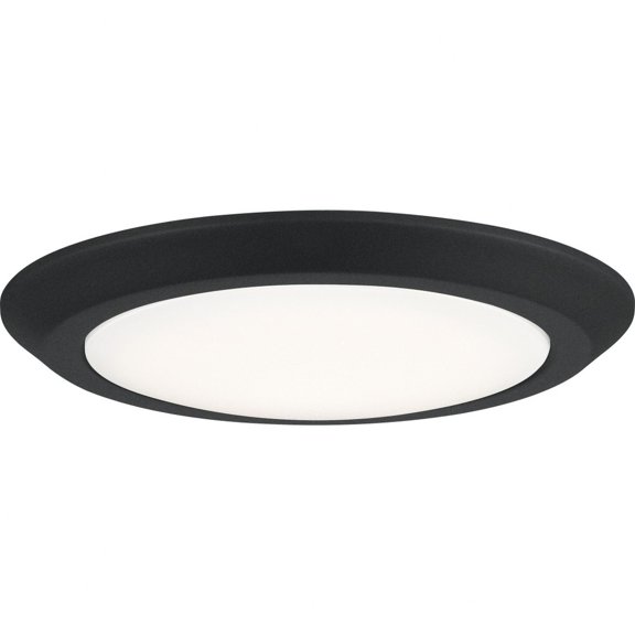17W 1 Led Flush Mount 1.75 Inches High-Earth Black Finish Quoizel Lighting Vrg1612ek