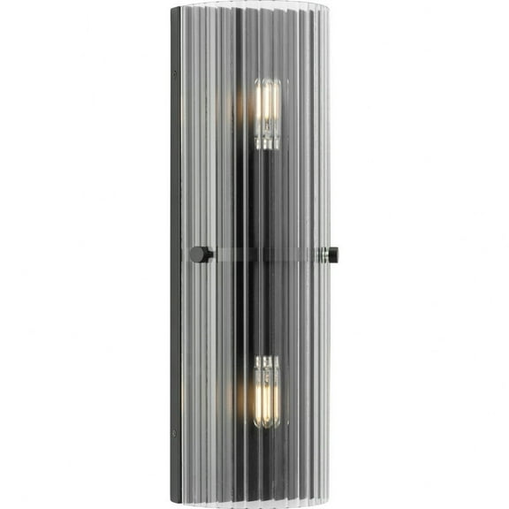 P710136-31M Progress Lighting Seville - 2 Light Wall Sconce-18 Inches Tall and 3 Inches Wide-Matte Black Finish