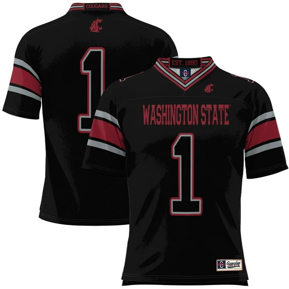 Men's GameDay Greats #1 Black Washington State Cougars Football Jersey