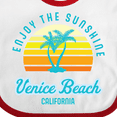 thumbnail image 4 of Inktastic Summer Enjoy the Sunshine Venice Beach California in Blue Boys or Girls Baby Bib, 4 of 4
