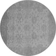 thumbnail image 1 of Ahgly Company Indoor Round Oriental Gray Industrial Area Rugs, 6' Round, 1 of 4