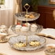 thumbnail image 4 of Frutero De Tres Niveles De 8 Pulgadas, Elegante Centro De Mesa, De Vidrio, Ideal Para Uso Domstico, Sala De Estar, Mesa De Centro Y Exhibicin De Dulces, 1 Unidad, Transparente., UKHBMC, 4 of 8