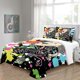 thumbnail image 4 of Colecciones de cama Patrón de monopatín Patrón de artículos de casa Fibra de poliéster Fibra multicolor Conjunto para jóvenes adultos edredón l 3 piezas kenally HA012079-09, 4 of 7