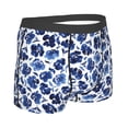 thumbnail image 4 of Uemuo Blue Ink Flowers Pattern Men's Boxer Briefs,Trunk Anti-Chafing,Comfortable, Durable, and Stylish Underwear-X-Large, 4 of 9