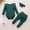 Green, variant on ITSAME Infant Girls Outfit 3-Piece, with Headband Crewneck Ruffled Top and Long Pants Comfortable Trendy Casual Set Purple 0-3M