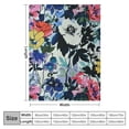 thumbnail image 4 of Shiartex  Floral Flower Blanket Spring Summer Flowers Decoration for Bedroom Boho Gifts for Women Men Kids Boys Girls Retro Soft Plush Throw Blanket White, 4 of 6