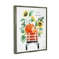 thumbnail image 4 of Stupell Industries Pick of the Patch Seasonal Autumn Plants Sunflowers Graphic Art Luster Gray Floating Framed Canvas Print Wall Art, Design by Heatherlee Chan, 4 of 5