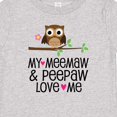 thumbnail image 4 of Inktastic My Meemaw and Peepaw Love Me Grandchild Owl Girls Baby T-Shirt, 4 of 5