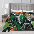 thumbnail image 4 of Kll Fleece Blanket Plush Throw Blanket Dinosaur Skeleton,Soft Fuzzy Cozy Flannel Blanket For Couch Sofa Bed.(80"X60"), 4 of 9