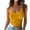 Orange, variant on Women's Solid Tank Sleeveless U-Neck Base Shirt Summer Casual Workout Tees