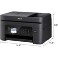 Epson Workforce WF2830 AllinOne Wireless Color Printer with Scanner