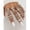Silver, variant on 6/12/15/16/23PCS Metal Compliant Material Luxury Baroque Geometric Pattern Elegant Vintage Rings For Women, Suitable For Parties, Daily Casual, Travel, Beach Vacation, Versatile Wear