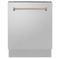 thumbnail image 2 of ZLINE Autograph Edition 24" 3rd Rack Top Control Built-In Tall Tub Dishwasher in Stainless Steel with Champagne Bronze Handle, 51dBa (DWVZ-304-24-CB), 2 of 2