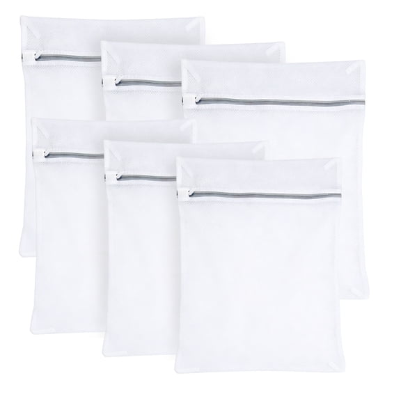 6 Pcs Mesh Lingerie Laundry Bags, Medium & Large Reusable Mesh Wash Bags for Delicates, Underwear and Hosiery