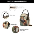 thumbnail image 5 of DIXRUYEE Cross Body Fashion Shoulder Waist Purse Bags Blossoming Red Panda Pocket Handbags, 5 of 7
