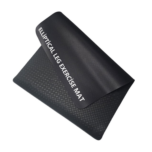 Tapis de Machine Ellipse Antidérapant Tapis d'Équipement d'Exercice Entraînement Physique Noir