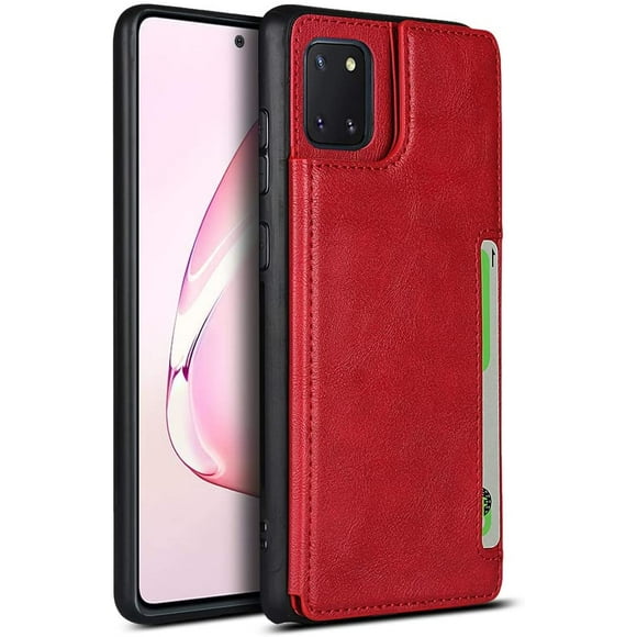 SailorTech for Galaxy Note 10 Lite Wallet Leather Case with Kickstand, Card Slots, Wrist Strap, Double Magnetic Buckle