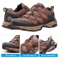 thumbnail image 5 of CAMEL CROWN Men's Hiking Shoes Lightweight Slip-Resistant Walking Sneakers Outdoor Trekking Trailing Male Athletic Hiker Shoes Red Brown, 5 of 6