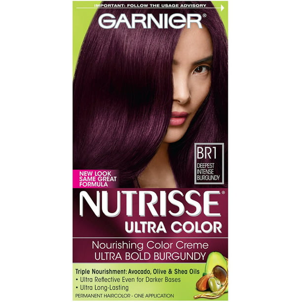 Garnier Nutrisse Ultra Color Haircolor, Deepest Intense Burgundy [BR1] 1 ea  (Pack of 6) 
