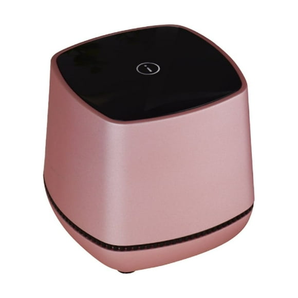 EeaseMX Altavoces para computadoras portátiles Altavoz de escritorio con alimentación USB Mini altavoz Reproductor de música con sonido bajo Altavoz pequeño con cable (oro rosa)