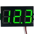 thumbnail image 2 of Pantalla voltaje 2 cables 5 V-40 V medidor LED 0 28 pulgadas () verde, 2 of 4