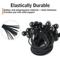 thumbnail image 3 of XSTRAP STANDARD 28 Pieces Ball Bungee Cords, 9 Inch Heavy Duty Bungie Cord Balls Canopy Tarp Tie Down Bungee Balls with Elastic String for Canopy, Tarp, Straps, Tent and Wires, Black, 3 of 9