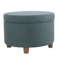 HomePop Round Storage Ottoman - Walmart.com