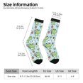 thumbnail image 2 of Disketp Cute Floral Frog Unisex Crew Socks Lightweight Breathable Ventilation Ankle Socks, Mid-calf socks for Daily, 2 of 6