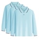 thumbnail image 1 of REDARER 3-Pack Boys School Uniform Polo, Long Sleeve - for Little Boys & Big Boys,Size 9-10 Years, 1 of 6
