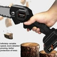 thumbnail image 6 of SHCKE Mini Chainsaw 4-Inch Cordless Mini Chainsaw Kit Portable Handheld Chainsaw with 24V Rechargeable Battery Mini Chainsaw for Branch Wood Cutting Tree Branches Shears Pruning, 6 of 6