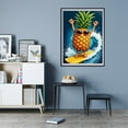 thumbnail image 7 of Diamond Art Kit for Adults, Surfing Pineapple With Sunglasses Diamond Painting for Adults Beginners, 5D DIY Diamond Art Painting Kits, Colorful Diamond Painting Craft for Home Decor 12x16, 7 of 7