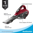 thumbnail image 3 of BLACK+DECKER Aspirador de Mano de Litio HLVA315J22, Chili Red/ 2 Amp Hour, 1, 1, 3 of 5