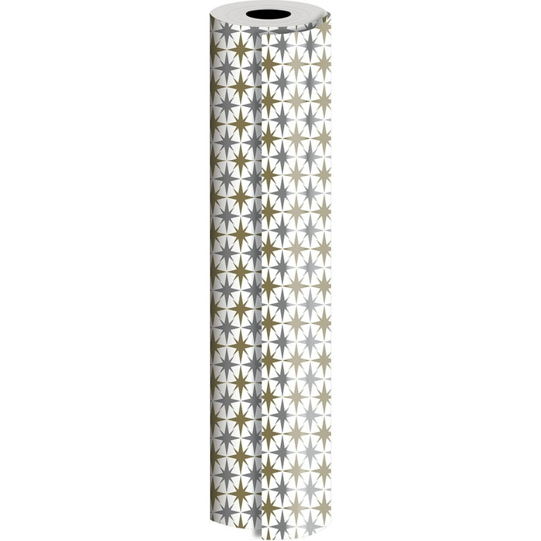 JAM Paper Industrial Bulk Wrapping Paper, 1/Pack, Floral Collage Gift Wrap,  1666 Sq Ft (Full Ream) 