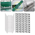 thumbnail image 3 of Greenhouse Glass Clips Polycarbonate Clips Easy To Install Reliable Hold 50 Z clips, 3 of 9