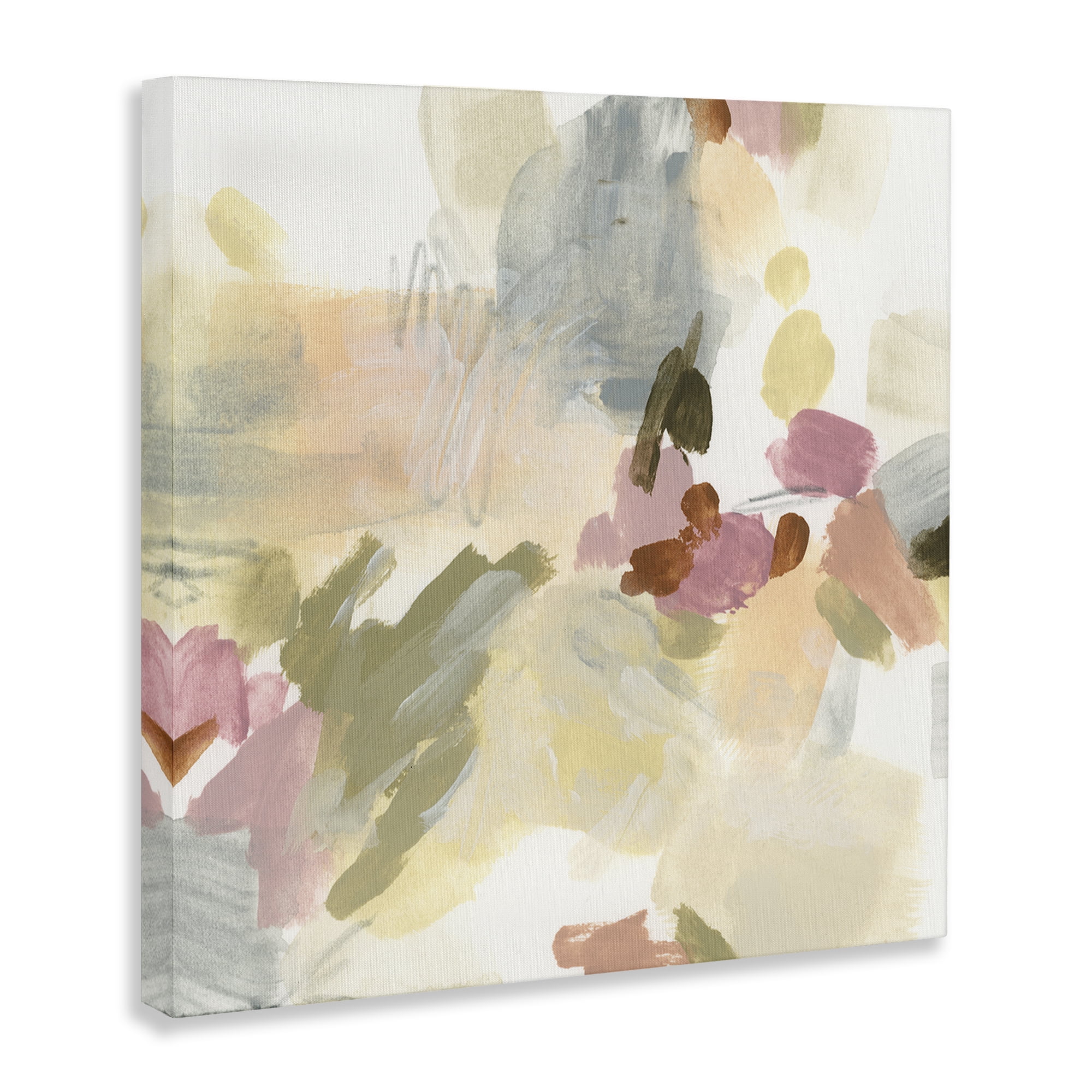 Stupell Industries Soft Restless Abstraction Abstract Painting Wrapped Canvas Art Print Wall Art, 24 x 24