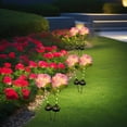 thumbnail image 6 of Garden Lights Solar Flower Light,LED Solar Powered Outdoor Light Decor for Yard Walkway Patio Balcony Lawn,Hydrangea Artificial Flower Decor,Romantic garden decoration, 6 of 6