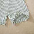 thumbnail image 6 of mgoYE Toddler Baby Boy Birthday Outfit Three Letter Embroidery Waffle T-shirt Top Jogger Shorts Summer Birthday Clothes(Light Green,3-4 Years), 6 of 9