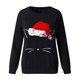 thumbnail image 3 of Suéter Puntoco para mujer, suéter con estampado de letras navideñas de retales, top, liquidación de Navidad Puntoco Puntoco-3403, 3 of 5