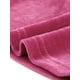 thumbnail image 5 of INSPIRAR CHIC Blusa de terciopelo corta de cuello barco y mangas largas para mujer M Rosa intenso, 5 of 5
