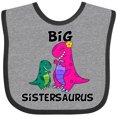 thumbnail image 3 of Inktastic Big Sistersaurus Girls Baby Bib, 3 of 4
