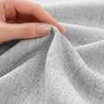 thumbnail image 4 of Deconovo Linen Look Blackout Curtains, 100% Light Blocking Thermal Insulated, Back Tab, Light Gray, 52" x 63", 2 Panels, 4 of 7