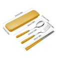 thumbnail image 3 of Giunmcul Portable Stainless Steel Cutlery Set with Spoon Fork and Chopsticks, 3 of 4