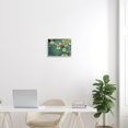 thumbnail image 5 of Stupell Industries Pond Lily Lotus Blossom Floating Peaceful Botanicals Painting Gray Framed Art Print Wall Art, Design by David Stribbling, 5 of 5