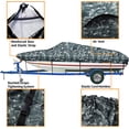 thumbnail image 2 of iCOVER Trailerable Boat Cover, 600D Waterproof Heavy Duty Marine Grade Canvas 23ft-24ft Long and 102" Wide, 2 of 5